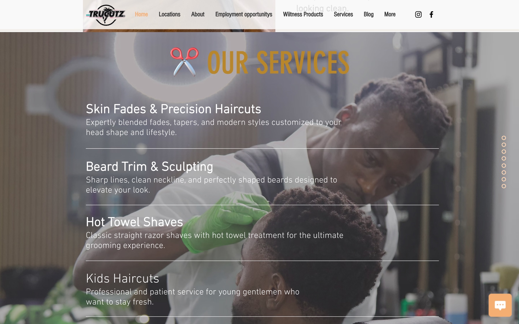 TruCutz services section