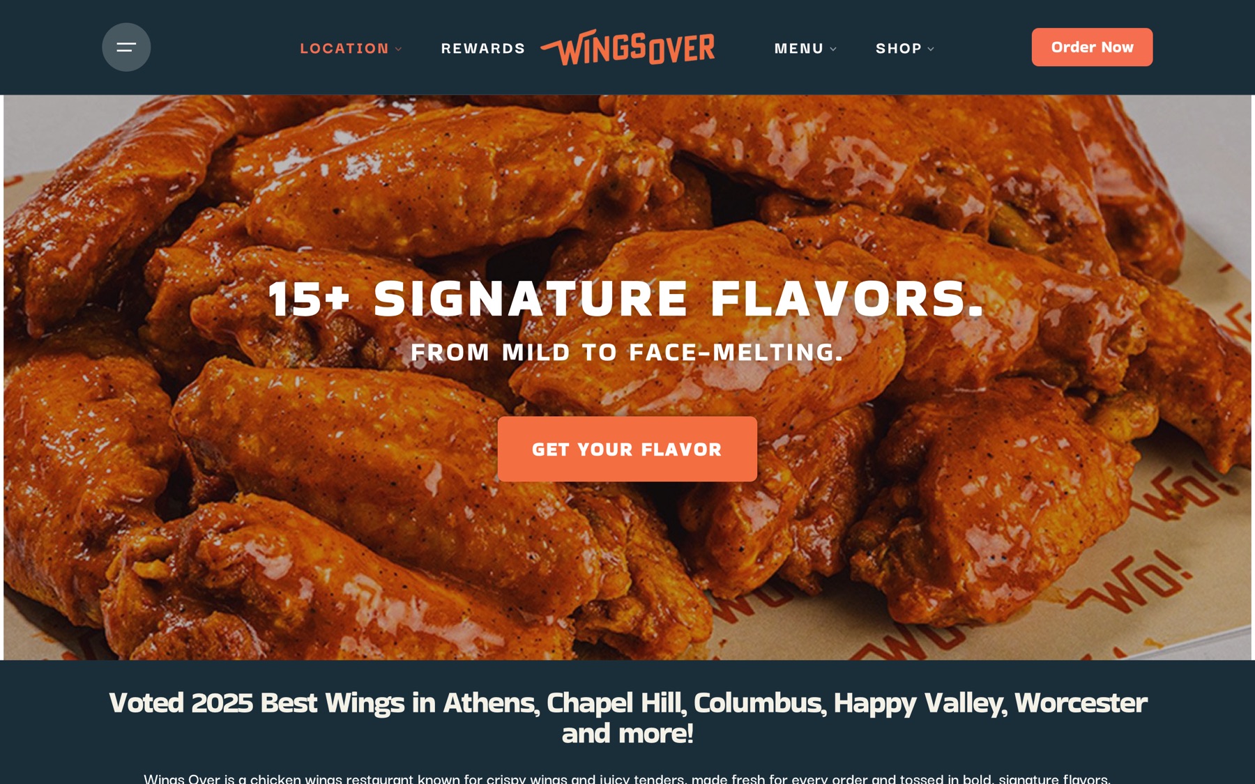 Wings Over website
